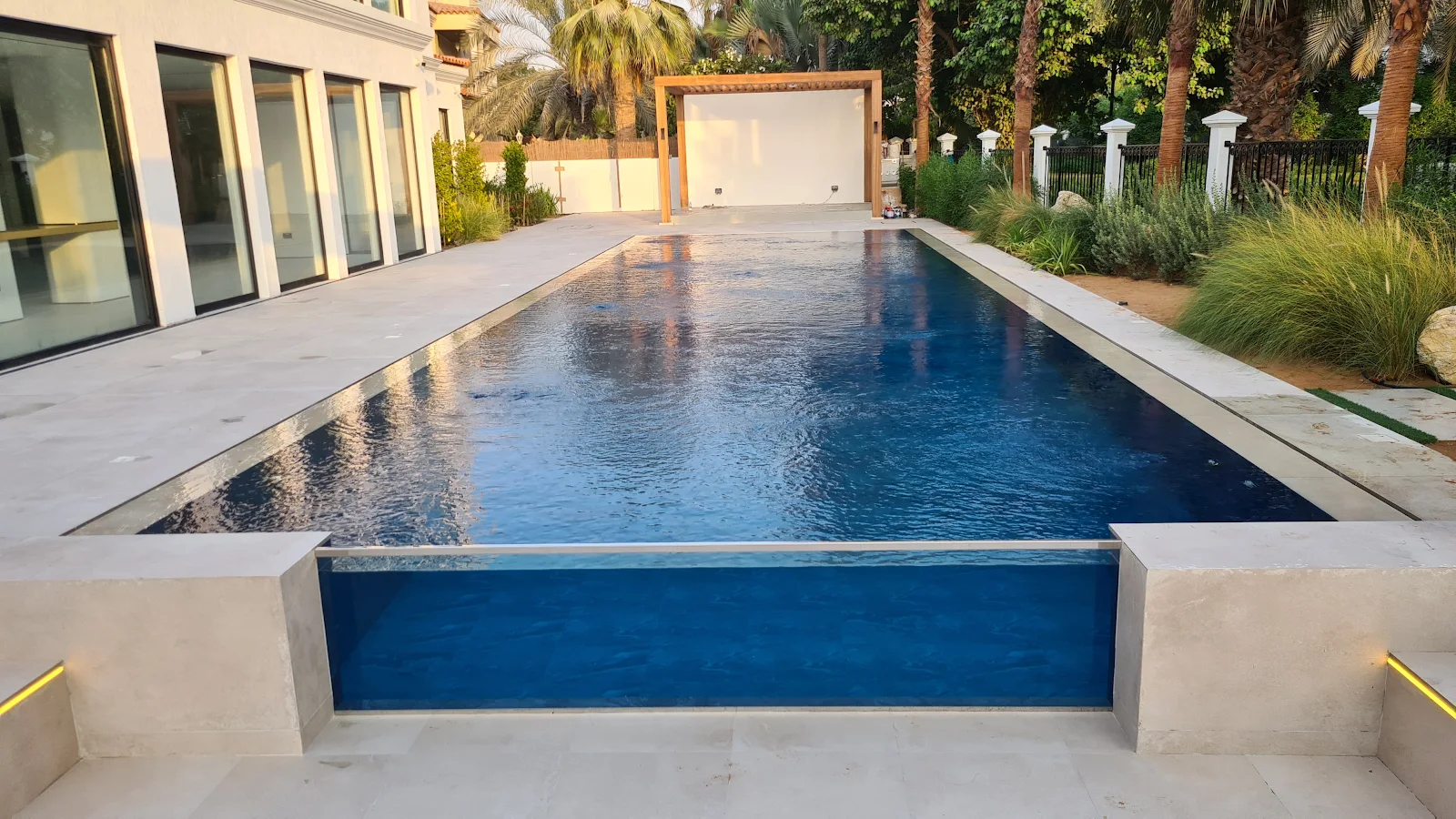 Villa exterior and landscaping