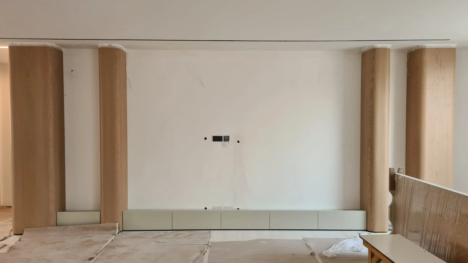Living room TV wall
